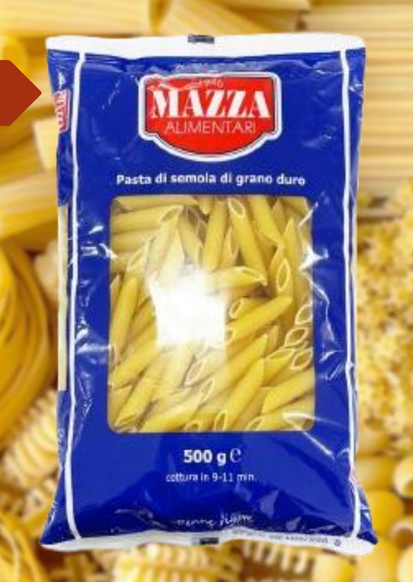 Mazza Penne Rigate 500 Gm